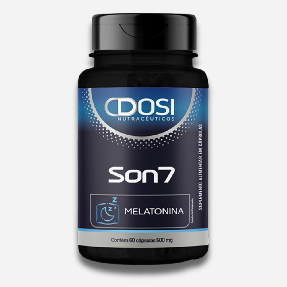 Melatonina SON7 Dosi 60 cápsulas – Melatonina de alta qualidade para um sono profundo, relaxante e restaurador
